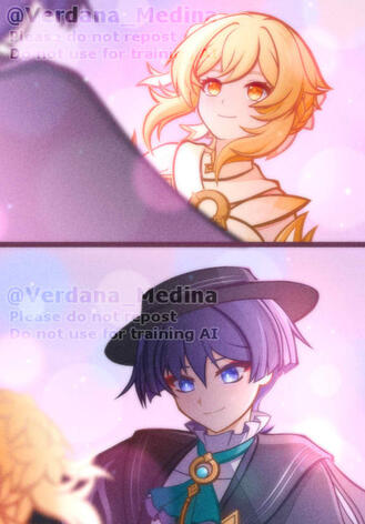 Lumine and Wanderer Lumine and Wanderer