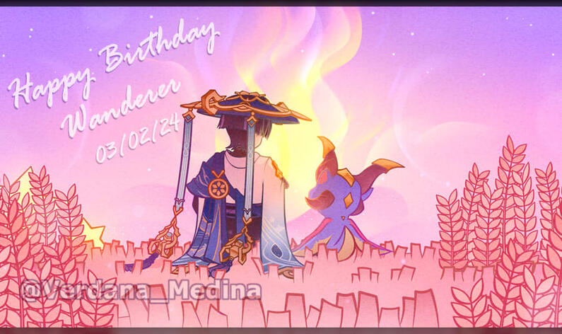 Wanderer Birthday art 2025